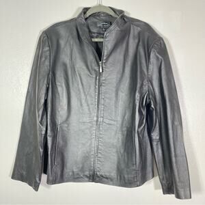 Montana Co, Butte Montana, Genuine Black Leather Jacket. Size XL. Excellent cond